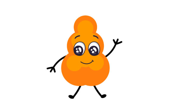 Cartoon Kawaii Character Happy: A Versatile Freebie for Creative Branding