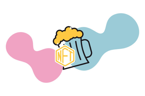 Food NFT Mug of Beer Icon – A Versatile Graphic Design Asset for Content Creators
