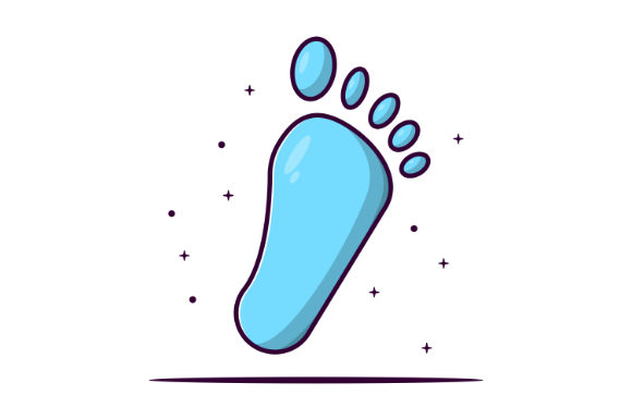 Footprint Icon Illustration: A Versatile Graphics Freebie for Creative Sellers