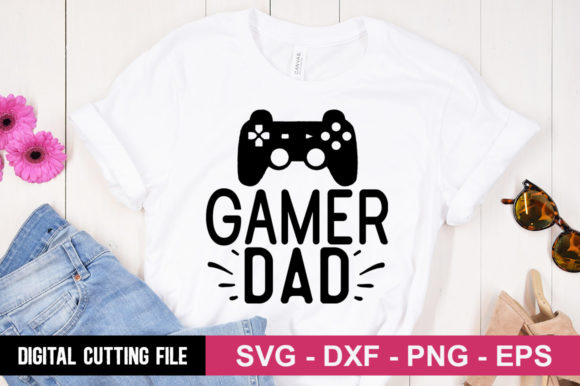 Gamer Dad SVG – A Versatile Graphic Design Asset for Crafts and Creations