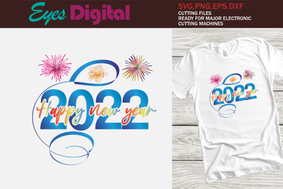 Happy New Year SVG Fireworks for Graphics and Freebies