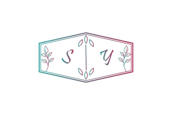 Symbol Monogram Invitation Graphics for Freebies and Creative Projects