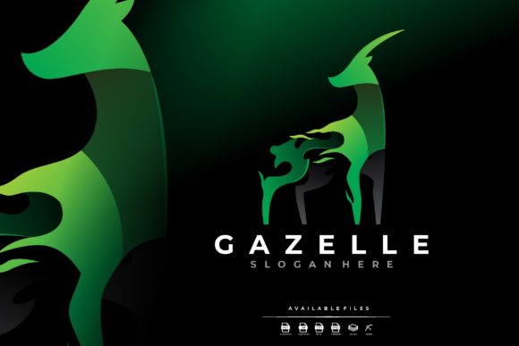 Unique Gradient Gazelle Logo – A Graphics Freebie for Creative Sellers
