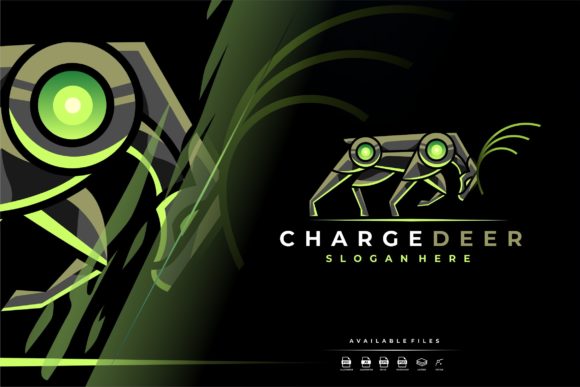 Unique Robotic Deer Mascot Logo: A Graphics Freebie Worth Adding to Your Design Toolkit