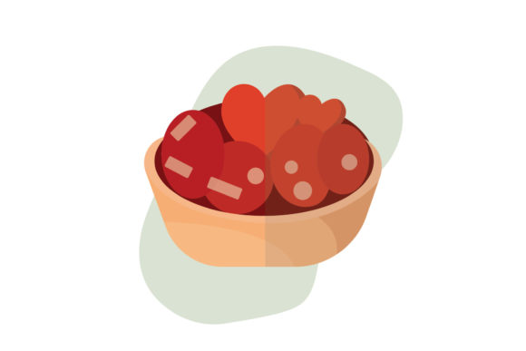 Valentine Bowl of Love Art: A Graphic Design Asset for Heartfelt Projects