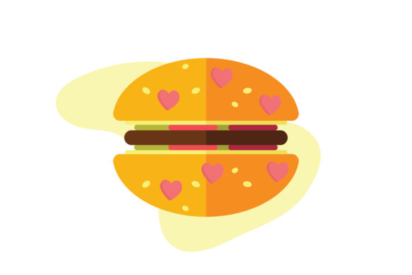 Valentine Burger Concept Icon Review: A Heartfelt Embroidery Design