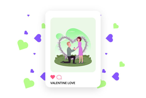 Valentine Photocard Propose Couple: A Versatile Graphic Design Asset for Content Creators