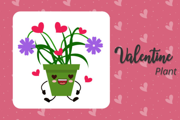 Valentine Plant Romantic: A Versatile Graphic Design Freebie for Local Business Branding